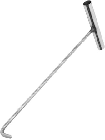 GARVALON Manhole Lifting Hook Robuster Kanaldeckelheber Für Einfaches Öffnen Von Schachtdeckeln Rostfrei Vielseitig Einsetzbar Für Schiebetüren Und
