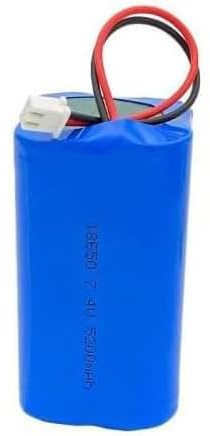 SHANRROW Batteria Sostitutiva per Batteria Ricaricabile agli ioni di Litio 18650 da 7,4 V 5200 mAh 2S2P con Spina XH2.54