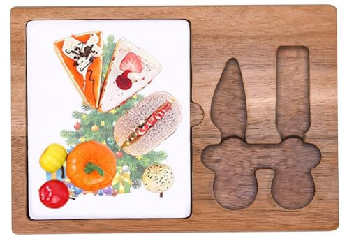 Weihnachts Servierteller, Brotwurstbrett, Frühstückstablett für Unterhaltung, Frühstück, Kaffeetisch, Heimdekoration