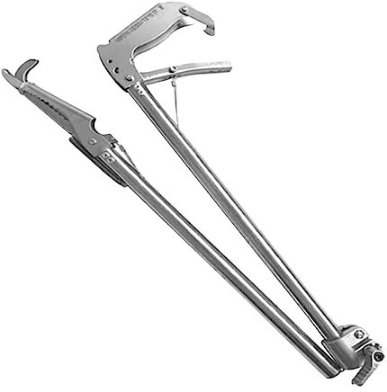 STOBAZA Anti-Slip Stainless Steel Multi-Function EEL Clamp and Crab Tong, Thickened Non-Slip Loach Clip Lock, Extended Seafood Tool for Fishing and Outdoor Catching