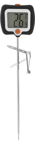 Jasfyee - Termómetro de cocina, sonda de acero inoxidable 304, temperatura de cocina, puede medir -50 °C ~ 300 °C termómetro para hornear, apto para líquidos, cocinar, barbacoa, azúcar, yogur
