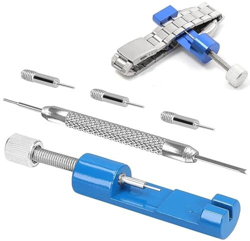 Yuiturt Uhrenarmband Werkzeug Set, Uhrmacherwerkzeug zum Kürzen von Uhrenarmbändern, Stiftausdrücker und Federstegbesteck für Uhrenarmband Anpassung und Austausch