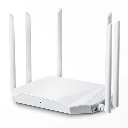 WIFI ROUTER FOR WIRELESS INTERNET AX3000 WiFi 6 Router 5GHz/2GHz with 6 WiFi Antennas Covers up to 3500 Sq ft, Connect 105 Devices, Gigabit Router for Home, WiFi, IPV6 Wireless