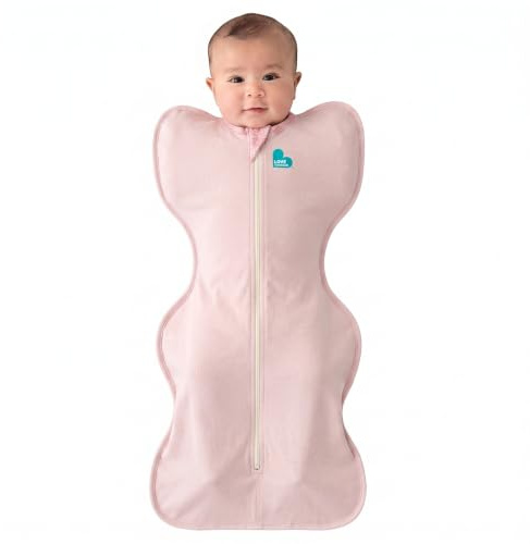 Love To Dream™ Swaddle UP™ Neugeborene 2,2–3,8 kg – Rosa | Angenehme Passform, fördert gesunden Schlaf | 0,2 Tog, ideal für Frühling & Sommer (24–27 °C) | Waschbare Baumwolle & Doppelreißverschluss