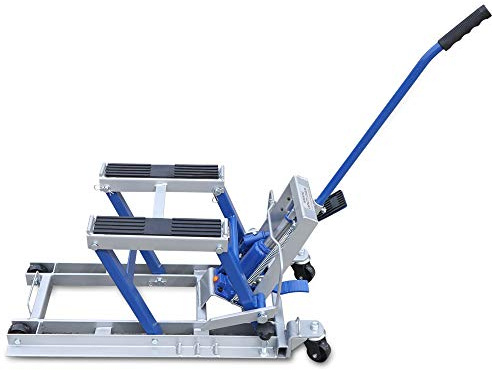 Royyalpa Sollevatore pieghevole per moto, 680 kg, per avventure e moto da strada, senza supporto per cambio pneumatici e manutenzione, leggero e stabile