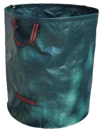 YROHGKPN Bolsas de jardín resistentes a la rotura de 300 L con asas estables, perfectas para la recogida eficiente de hojas y basura bolsas de basura plegables de jardín