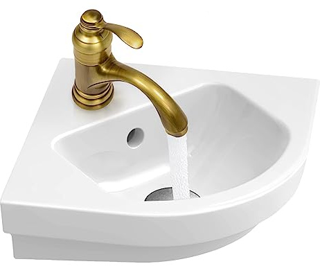 QUIOTUIR Robinet de Salle de Bain en Laiton Robinet Lavabo Chaude et Froide Mitigeur avec Bubbler Économiseur D'eau Robinet Lave Main Mitigeur Lavabo pour Maisons/Restaurants/Écoles/Hôtels