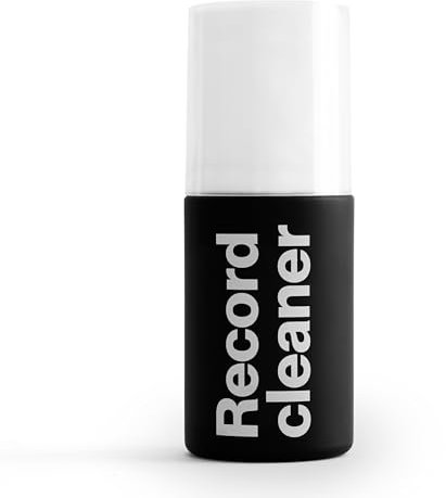 am Vinyl Record Cleaner (200ml) – Effektive Reinigungsflüssigkeit für Schallplatten – Plattenspieler Zubehör mit Feiner Sprühdüse und Antistatik Tuch für Schonende Vinyl LP Pflege