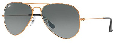 Ray-Ban Unisex Aviator Brillengestelle, Gold (Shiny Bronze), 58 EU