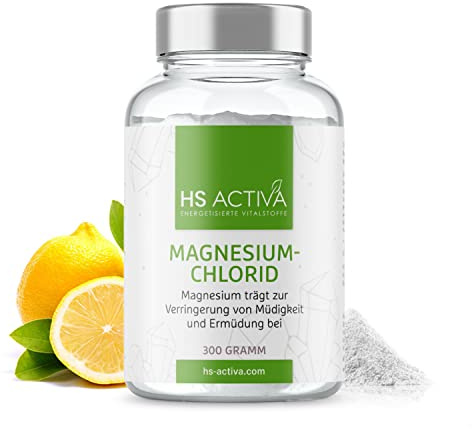 HS Activa Magnesiumchlorid Pulver/Flakes 300 g, aus dem Zechstein Urmeer | Hexahydrat, für Magnesiumöl, Spray, Fußbad & Vollbad, rein, Made in Germany