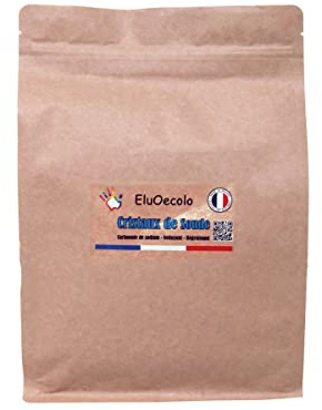 EluOecolo Made in France - Cristaux de Soude DOYPACK zippé 3kg avec doseur à l'intérieur - Nettoyant multi usages/Dégraissant - Conditionné dans un CAT