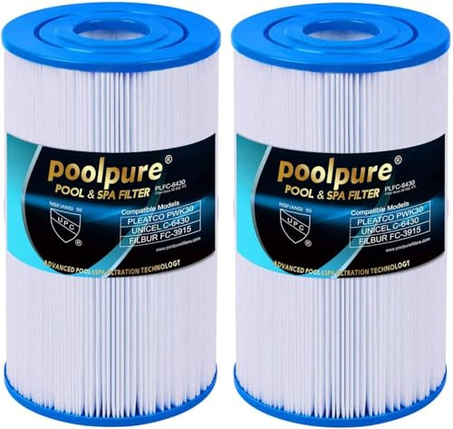 POOLPURE Filtro de Aguas Termales Reemplazo para PWK30, Tinas C-6430 31489 Cartucho de Repuesto Hotsprings Filtro SPA Filtro de hidromasaje