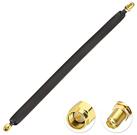 Bingfu SMA Fenster kabel 30CM SMA Stecker auf Buchse Verlängerungskabel Flachkabel für 4G LTE Antenne Helium Miner LoRa Antenne, 1-Stück