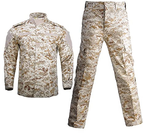 Militär-Uniform Camouflage-Anzug taktisch Militär Airsoft Paintball Jagd Kleidung Training Sets, Desert Digital, XXL