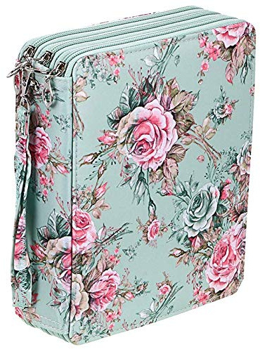 120 Slots Farbige Federmäppchen Federtasche mit Fächern Bleistifthalter für Aquarellstifte()