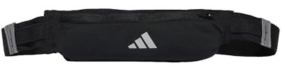 adidas Unisex Running Belt Waist Bag, Black/Reflective Silver, One size