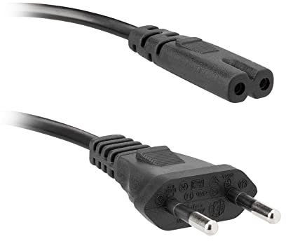 Ekon Cavo di alimentazione per PC, stampanti, monitor, connettore Euro 8, spina italiana, lungo 1.5 metri