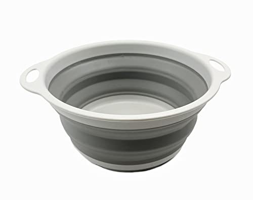 SAMMART zusammenklappbare Schüssel - platzsparende Schüssel (Grau)