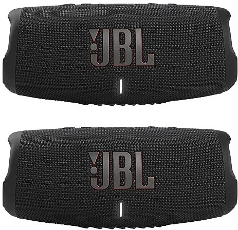 JBL Charge 5 Paire d'enceintes Bluetooth étanches avec batterie externe Noir/noir