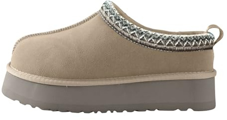 SOOUICKER Women's Slippers Platform Mini Boots for Women Wide Fit Fluffy Fur Lined Winter Ankle Boots Ladies House Slippers For Outdoor