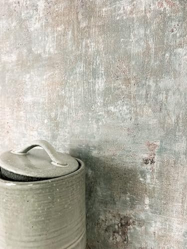 NEWROOM carta da parati Grigio Gesso Tessuto non Tessuto - Moderno Marrone Oro rosa Calcestruzzo Metallico Industriale