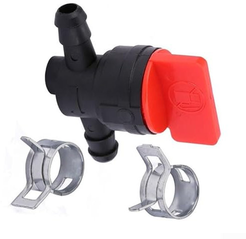 Valvola di intercettazione per gas combustibile per moto, 14 InLine, valvola di taglio diritta, 1/4 ID, non parte, montaggio diretto, include morsetti