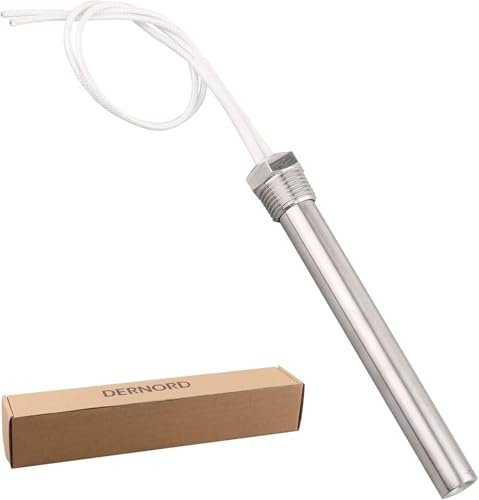 DERNORD 220V 1000W Heizelement mit 1/2 Zoll Flansch Mehrzweck DIY Heizstab Edelstahl Heizpatrone