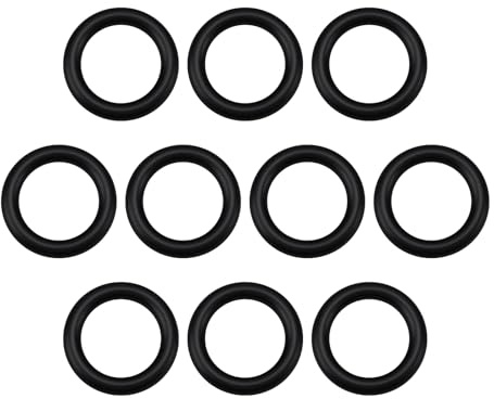 YINETTECH 10 Stücke Auto Motor Ölmessstab Guide Gummi Dichtung 11437529257 11430306124 Kompatibel mit BMW 20x14x3mm