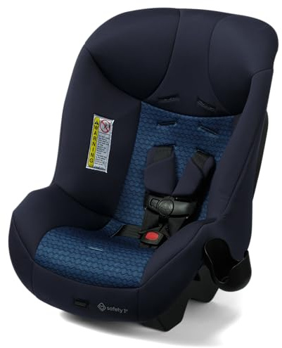 Safety 1st Smooth Ride Convertible Car Seat, 2-in-1 Rear & Forward Facing, 5-40 lbs, 30-50 lbs, Fits 3 Across, Slim Design, Latch, Machine-Washable, Travel-Ready, Crater Lake