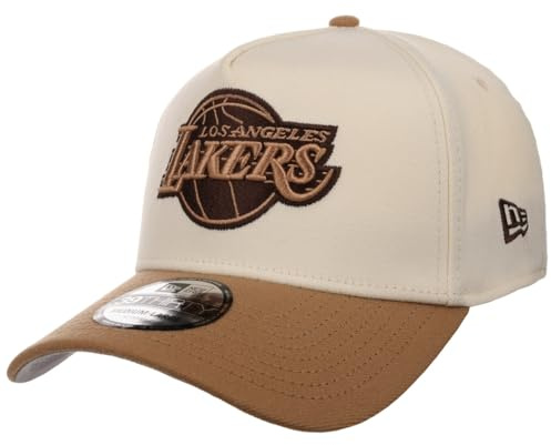 New Era 39Thirty Sandy Bay Lakers Cap Damen/Herren - Curved Brim Cap Baseball Cap NBA Rückseite geschlossen mit Klappe für Sommer/Winter