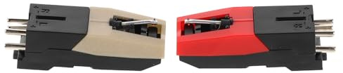 MALUGOGO 2 Stück Plattenspielernadel Ersatz für Vinyl Spieler mit Kunststoff und Metall für Präzise Soundwiedergabe und Professionelle Audioerfahrung