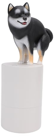 Qudinip Skummande Tvålautomat Beröringsfri Hunddesign för Kök och Badrum Batteridriven 27x9 Cm (Svart)