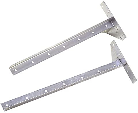 Oryx 5110015 - titolare stendibiancheria, ringhiera di ferro, zincato, 2 pezzi