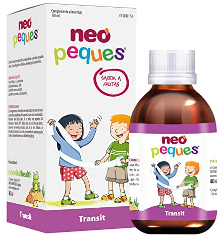 NEO PEQUES | Transit | Jarabe Infantil | Renueva la Mucosa Intestinal y Favorece un Efecto Laxante | Regula del Tránsito Intestinal | A Base de extractos de Plantas y Hongos Medicinales | 150 ml