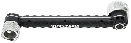 Klein Tools 56999 Llave de contratuerca de conducto para conectores de 1/2 pulgada y 3/4 pulgadas, cabezales de accionamiento directo giran
