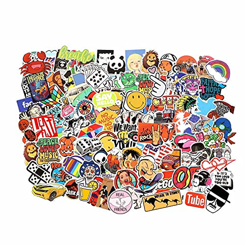Cool Random Stickers Pack 55-500pcs Laptop Stickers Bomb Vinyl Sticker Variety for Computer Skateboard Luggage Car Motorcycle Bike Decal for Teens Adults Boys
