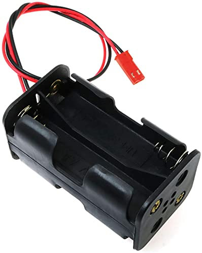 YUNIQUE FRANCE 1 Piece 1.5V AA Batterie Support/boîtier/Boite de Rangement Case et Fils de Connexion Type JST (Coleur Noir)