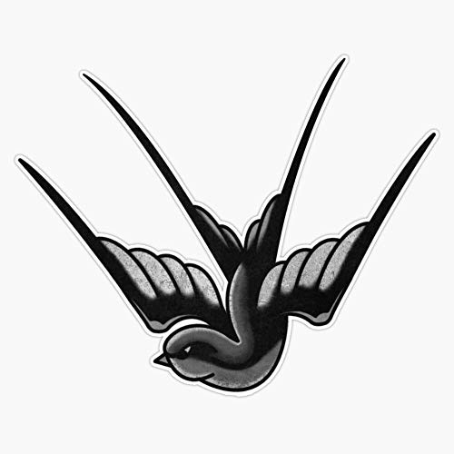 Swallow Tattoo Vinyl Waterproof Sticker Decal Car Laptop Wall Window Bumper Sticker 5