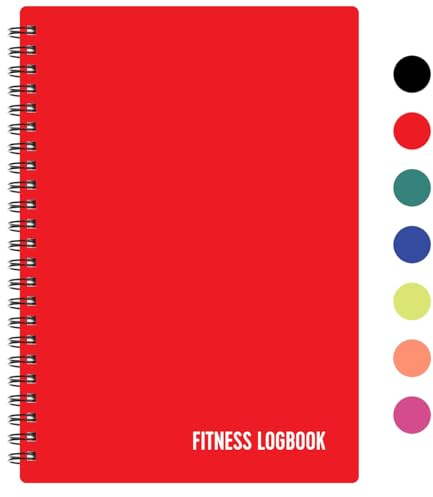 Carnet de fitness – Suivez 150 d'entraînements – Papier épais, couverture durable – A5 – Non daté – Suivez la perte de poids, la prise de muscle, les progrès en musculation