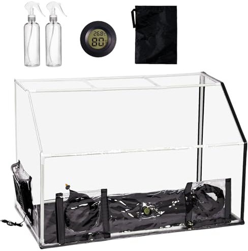 meefuns Stillluftbox mit Ventilator – verdicktes Pilz-Zucht-Set, Pilzzuchtbehälter für den Innenbereich (verbessert)