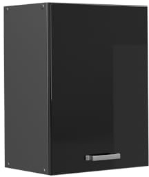Vicco Hängeschrank R-Line, Schwarz Hochglanz, 45 cm
