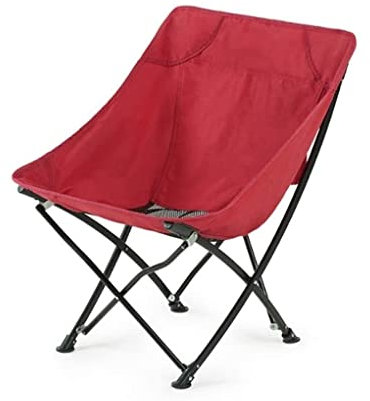 MOBAAK Campingstuhl Klappstuhl Campingstuhl Tragbarer Ultraleichter Kompakter Zusammenklappbarer Campingrucksack-Stuhl Klappstuhl Für Outdoor-Wandern Strandstuhl Camping Stuhl (Color : Rood)