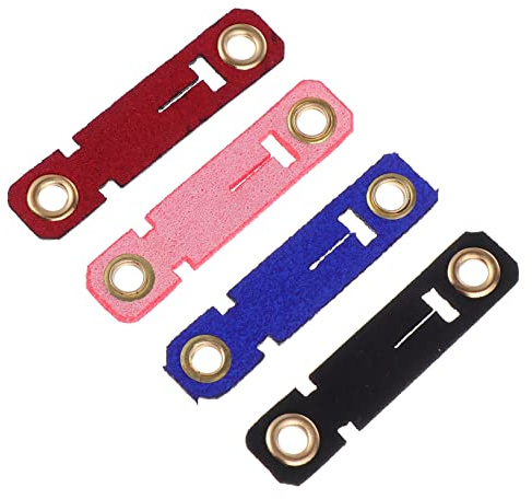 Happyyami Anelli per Zampe per Pappagalli e Uccelli in Pelle Scamosciata, 4 Set, Aperti, Pratici e Facili da Identificare per Allevamento