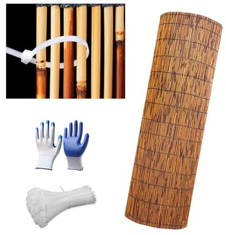 Ukkajovlex Sichtschutz Garten Holz 180x180 Bambus Sichtschutz 160x600 Schilfrohrmatte 100x500 Sichtschutz Balkon Ohne Bohren Bambus Gartensichtschutzwände für Balkon Offene Terrasse Und Gartenzäunen
