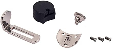 JEWEDECO Klarinettenfingerschutz aus Metall in Schwarz mit Waschbarem Daumenstützen Satz für Klarinette für Konzerte und Proben