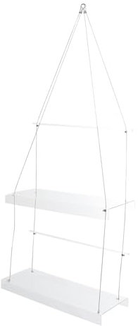 IWOWHERO Transparenter Pflanzenhalter Hängeregal Für Fenster Wandpflanzen Blumenübertopf Aufbewahrung Balkon Pflanzenständer Platzsparend Stabil