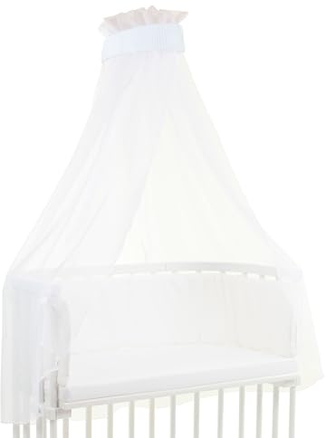 babybay Himmel Waffelpiqué mit Band passend für alle Modelle bis 96 cm Länge, weiß