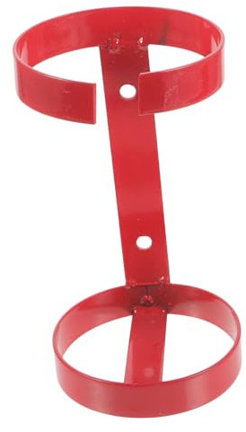 OSALADI Feuerlöscherhalterung Wandhalterung Aus Robustem Stahl 1 Kg Mit Doppelschleifenbefestigung Für Fahrzeug Boot Büro Zuhause