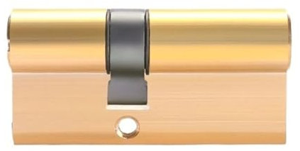 XXHNBF Cilindro della Serratura a catenaccio, Serratura a Cilindro antifurto for Porta, Vecchio Stile, con Doppia Apertura, Interamente in Rame, Tipo Universale, 2+5 Chiavi(75mm32.5add42.5)