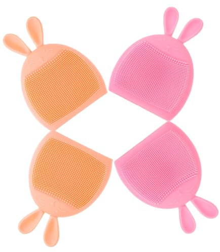 LIFKOME Silikon Gesichtsreinigungsbürsten and Angenehmer Gesichtsmassage 4 Stück-pack mit Sanfter Reinigung for Trockene und Empfindliche Haut